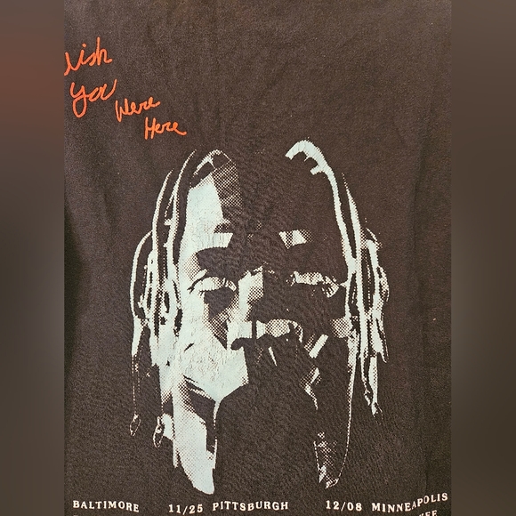 ❣️handmade Travis Scott Astroworld 2018 Wish You Were Here Tour Shirt Medium - Picture 11 of 11